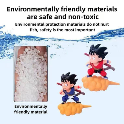 Son Goku/Tao Pai Pai Fish tank landscaping decorations Floating creative pieces