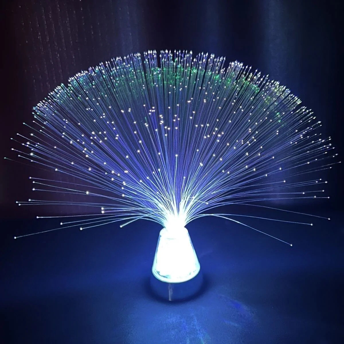 Crystal Base Fiber Optic Lamp