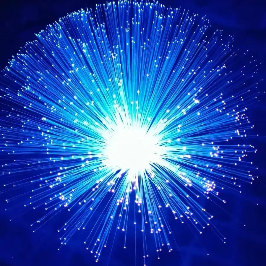 Crystal Base Fiber Optic Lamp