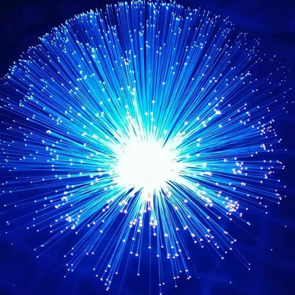 Crystal Base Fiber Optic Lamp