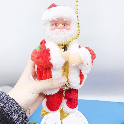 Climbing Santa Decorative Figurine