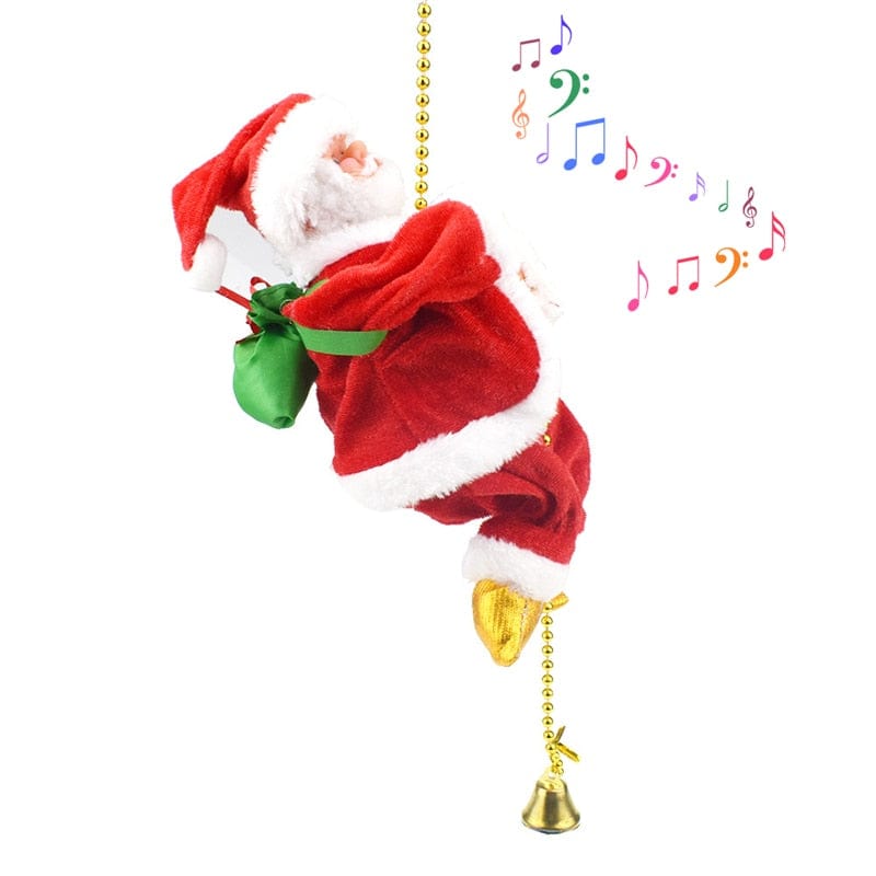 Climbing Santa Decorative Figurine